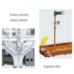 BAKA TECHNOLOGY 33239 LORD OF THE RINGS HÀNH LANG THẦN KỲ THUNG LŨNG ELF bộ đồ chơi xếp lắp ráp ghép mô hình The Lord Of The Rings CORRIDOR OF WONDER Chúa Nhẫn 2052 khối