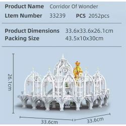 BAKA TECHNOLOGY 33239 LORD OF THE RINGS HÀNH LANG THẦN KỲ THUNG LŨNG ELF bộ đồ chơi xếp lắp ráp ghép mô hình The Lord Of The Rings CORRIDOR OF WONDER Chúa Nhẫn 2052 khối