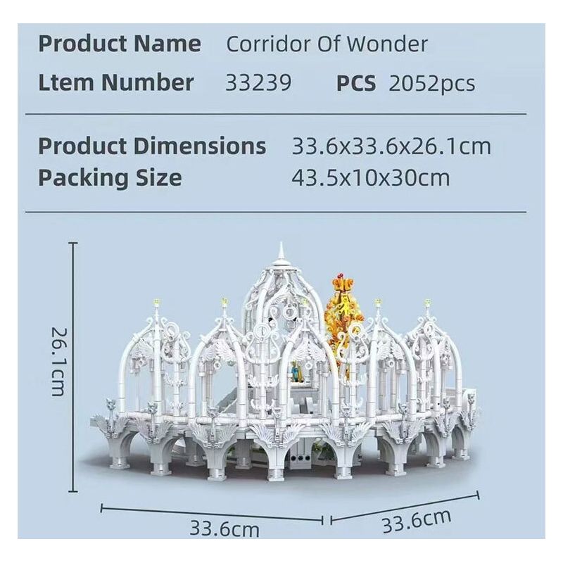 BAKA TECHNOLOGY 33239 LORD OF THE RINGS HÀNH LANG THẦN KỲ THUNG LŨNG ELF bộ đồ chơi xếp lắp ráp ghép mô hình The Lord Of The Rings CORRIDOR OF WONDER Chúa Nhẫn 2052 khối