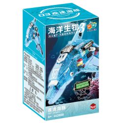 ZHEGAO 662888 SINH VẬT BIỂN 3 4 MÔ HÌNH TÔM HÙM NỔ SỨA SĂN BÓNG CÁ HEO NHANH CHÓNG ABYSS VOI bộ đồ chơi xếp lắp ráp ghép mô hình Creator Sáng Tạo 1161 khối