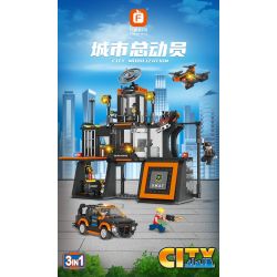 FORANGE FC3333 3333 XÂY DỰNG SWAT bộ đồ chơi xếp lắp ráp ghép mô hình City Thành Phố 619 khối