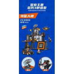 FORANGE FC3333 3333 XÂY DỰNG SWAT bộ đồ chơi xếp lắp ráp ghép mô hình City Thành Phố 619 khối