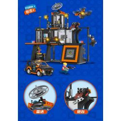 FORANGE FC3333 3333 XÂY DỰNG SWAT bộ đồ chơi xếp lắp ráp ghép mô hình City Thành Phố 619 khối