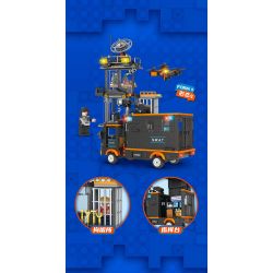 FORANGE FC3333 3333 XÂY DỰNG SWAT bộ đồ chơi xếp lắp ráp ghép mô hình City Thành Phố 619 khối