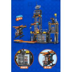 FORANGE FC3333 3333 XÂY DỰNG SWAT bộ đồ chơi xếp lắp ráp ghép mô hình City Thành Phố 619 khối