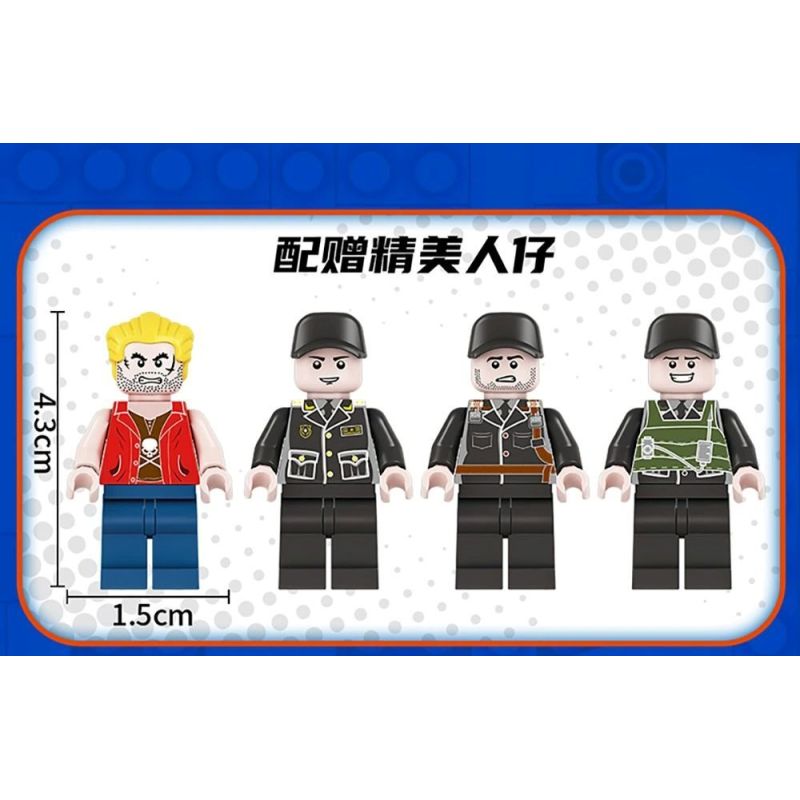 FORANGE FC3333 3333 XÂY DỰNG SWAT bộ đồ chơi xếp lắp ráp ghép mô hình City Thành Phố 619 khối