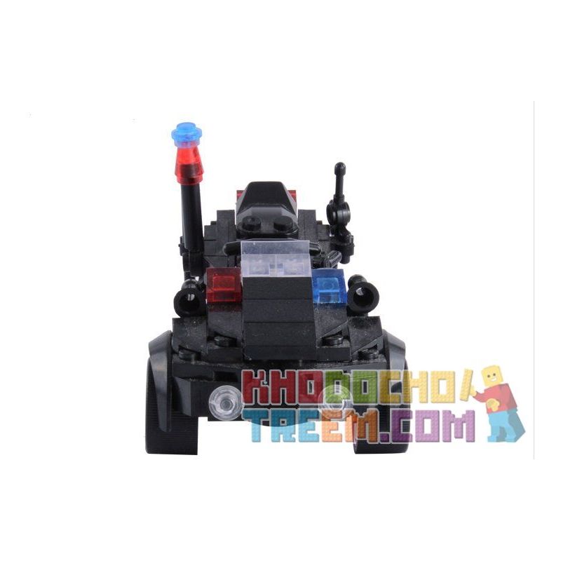 WOMA C0512B 0512B Xếp hình kiểu  SWAT SPECIAL FORCE SWAT 3 In 1 Sidecar Mô Tô 3 Bánh Lính đặc Nhiệm 143 khối