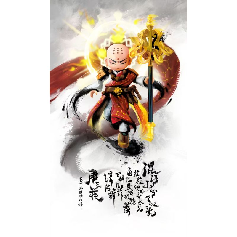 BLOKEES 85038 ANH HÙNG INFINITE DHARMA HÌNH ẢNH TANG SANZANG bộ đồ chơi xếp lắp ráp ghép mô hình Movie & Game Phim Và Trò Chơi