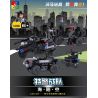 WOMA C0512B 0512B Xếp hình kiểu  SWAT SPECIAL FORCE SWAT 3 In 1 Sidecar Mô Tô 3 Bánh Lính đặc Nhiệm 143 khối