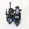 WOMA C0512B 0512B Xếp hình kiểu  SWAT SPECIAL FORCE SWAT 3 In 1 Sidecar Mô Tô 3 Bánh Lính đặc Nhiệm 143 khối