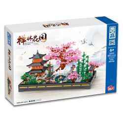 LEZI CREATION LZ8337 8337 VƯỜN RỪNG ZEN bộ đồ chơi xếp lắp ráp ghép mô hình Arts & Crafts ZEN FOREST GARDEN 2805 khối