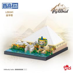 LEZI CREATION LZ8341 8341 KIM TỰ THÁP bộ đồ chơi xếp lắp ráp ghép mô hình Architecture PYRAMID Công Trình Kiến Trúc 2273 khối