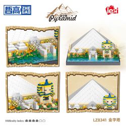 LEZI CREATION LZ8341 8341 KIM TỰ THÁP bộ đồ chơi xếp lắp ráp ghép mô hình Architecture PYRAMID Công Trình Kiến Trúc 2273 khối