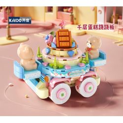 KAIDO KD99050 99050 GẤU KEM BÁNH LỚP bộ đồ chơi xếp lắp ráp ghép mô hình