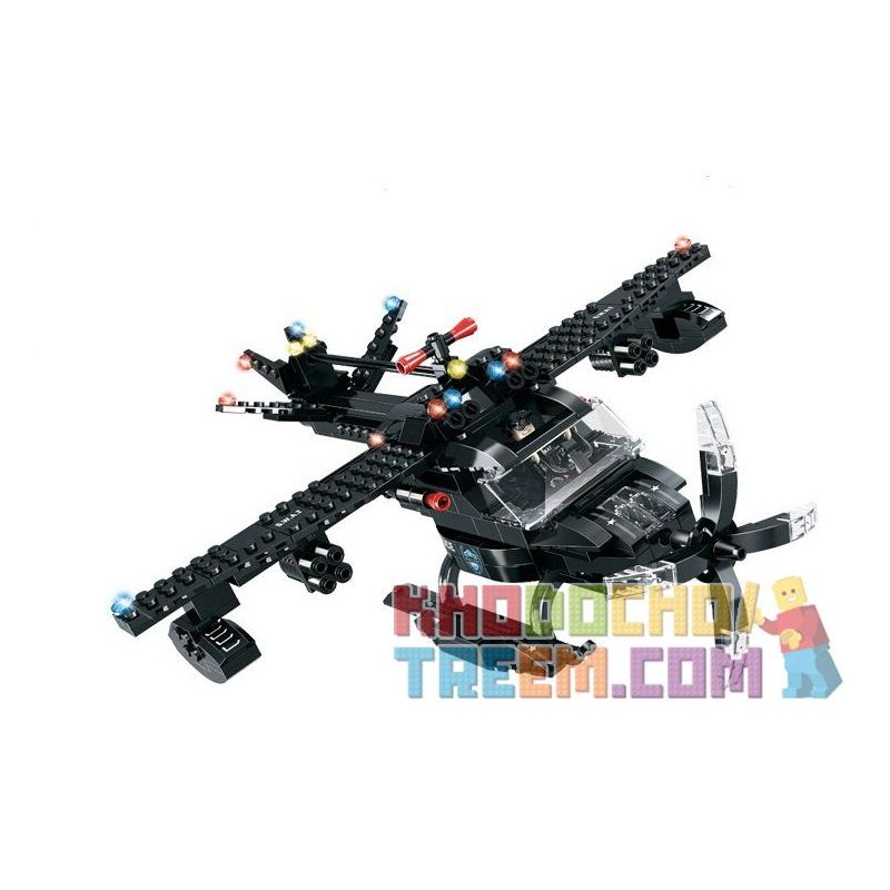 WOMA C0537 0537 Xếp hình kiểu  SWAT SPECIAL FORCE SWAT Helicopter Robot Fighter Robot Trực Thăng 2 Trong 1 Đội Đặc Nhiệm Mỹ 773 khối