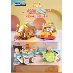 KAIDO KD99052 99052 GẤU HAMBURGER bộ đồ chơi xếp lắp ráp ghép mô hình