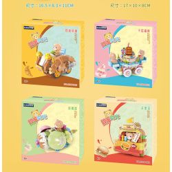 KAIDO KD99052 99052 GẤU HAMBURGER bộ đồ chơi xếp lắp ráp ghép mô hình