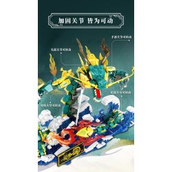 CHAO FANSHA 201406 RỒNG TENG BỐN BIỂN bộ đồ chơi xếp lắp ráp ghép mô hình 1000 khối