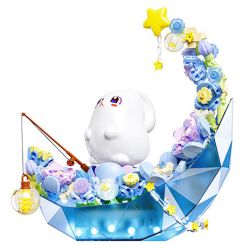 GEKKOSHA 804258 804259 HÀNH TRÌNH SAO MẶT TRĂNG bộ đồ chơi xếp lắp ráp ghép mô hình FLOWER & MOON