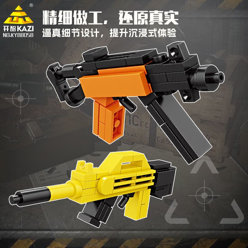 Kazi KY88058 88058 SÚNG TRƯỜNG SCAR ASSAULT 10 KẾT HỢP bộ đồ chơi xếp lắp ráp ghép mô hình Military Army Quân Sự Bộ Đội