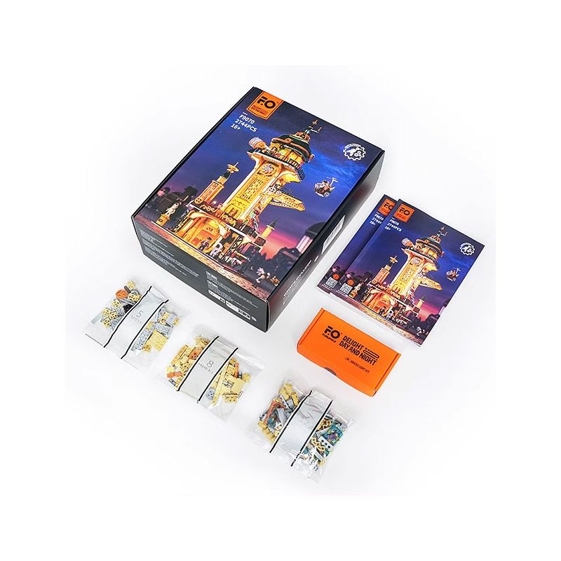 LUMIBRICKS FUNWHOLE F9070 9070 THÁP QUAN SÁT STEAMPUNK bộ đồ chơi xếp lắp ráp ghép mô hình 2774 khối