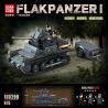 QuanGuan 100299 Quan Guan 100299 BỂ PHÒNG KHÔNG SỐ 1 bộ đồ chơi xếp lắp ráp ghép mô hình Military Army FLAKPANZER I Quân Sự Bộ Đội 675 khối