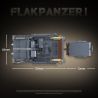 QuanGuan 100299 Quan Guan 100299 BỂ PHÒNG KHÔNG SỐ 1 bộ đồ chơi xếp lắp ráp ghép mô hình Military Army FLAKPANZER I Quân Sự Bộ Đội 675 khối