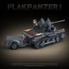 QuanGuan 100299 Quan Guan 100299 BỂ PHÒNG KHÔNG SỐ 1 bộ đồ chơi xếp lắp ráp ghép mô hình Military Army FLAKPANZER I Quân Sự Bộ Đội 675 khối