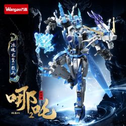WANGAO 188049 MỚI HUYỀN THOẠI NEZHA 2 AO BING ICE SOUL DRAGON HOÀNG ĐẾ bộ đồ chơi xếp lắp ráp ghép mô hình 413 khối
