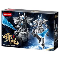 WANGAO 188050 HUYỀN THOẠI MỚI NEZHA 2 AO GUANG DRAGON GOD TIANWEI bộ đồ chơi xếp lắp ráp ghép mô hình 348 khối