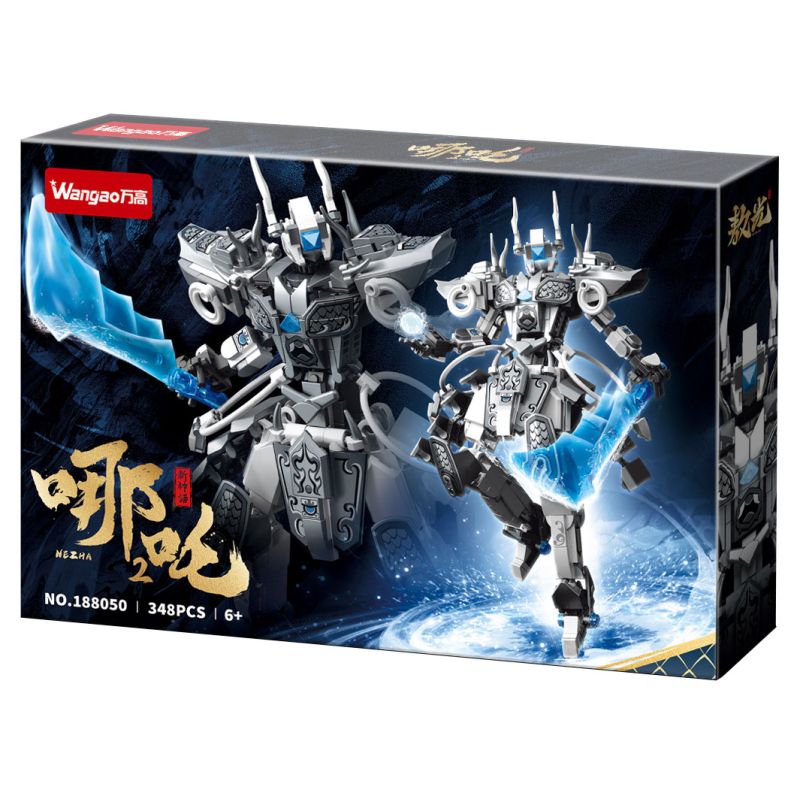 WANGAO 188050 HUYỀN THOẠI MỚI NEZHA 2 AO GUANG DRAGON GOD TIANWEI bộ đồ chơi xếp lắp ráp ghép mô hình 348 khối