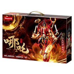 WANGAO 288018 HUYỀN THOẠI MỚI NEZHA 2 HUNYUAN GOD OF WAR bộ đồ chơi xếp lắp ráp ghép mô hình 648 khối