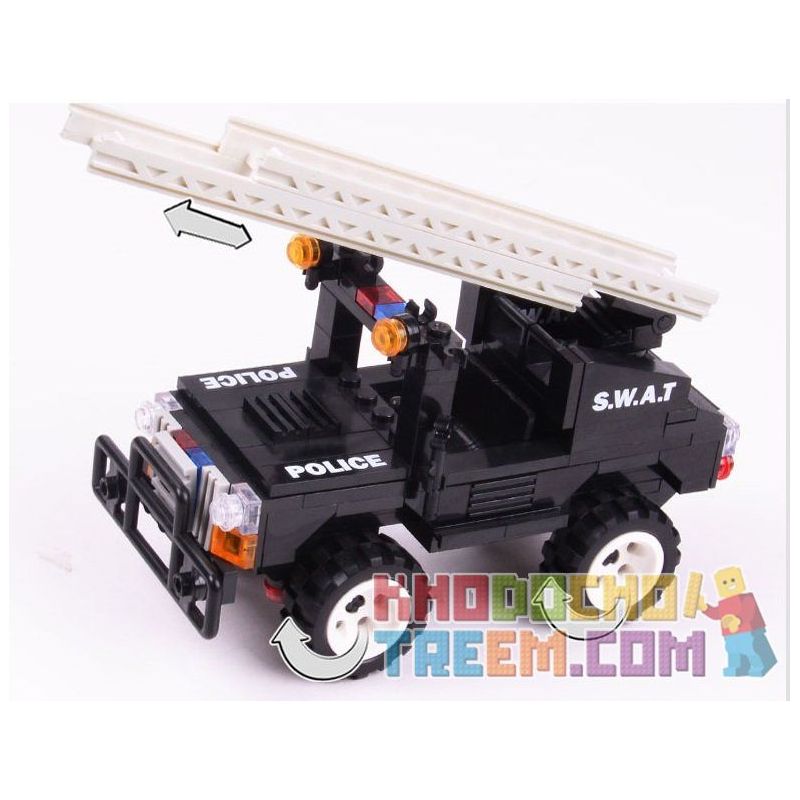 WOMA C0536 0536 Xếp hình kiểu  SWAT SPECIAL FORCE SWAT Carrier Trực Thăng Vận Tải Cẩu ô Tô đặc Nhiệm 784 khối