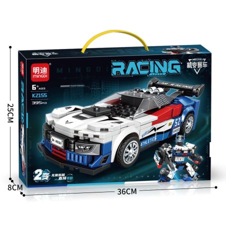 MINGDI LEIBAO K2155 2155 ĐUA XE CƠ HỌC TRỰC TIẾP CAMARO bộ đồ chơi xếp lắp ráp ghép mô hình 395 khối