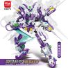 MINGDI LEIBAO K3075 3075 PHONG CÁCH TRUNG QUỐC MECHA TĂNG CƯỜNG CHIẾN BINH THANH LIGHTNING MÀU TÍM bộ đồ chơi xếp lắp ráp ghép mô hình Architecture Công Trình Kiến Trúc 525 khối