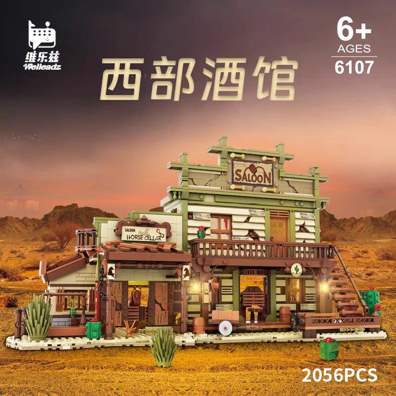 Welleadz 6107 Xếp hình lắp ráp ghép mô hình Quán rượu phương Tây Welleadz 6107 Xếp hình lắp ráp ghép mô hình Quán rượu phương Tây