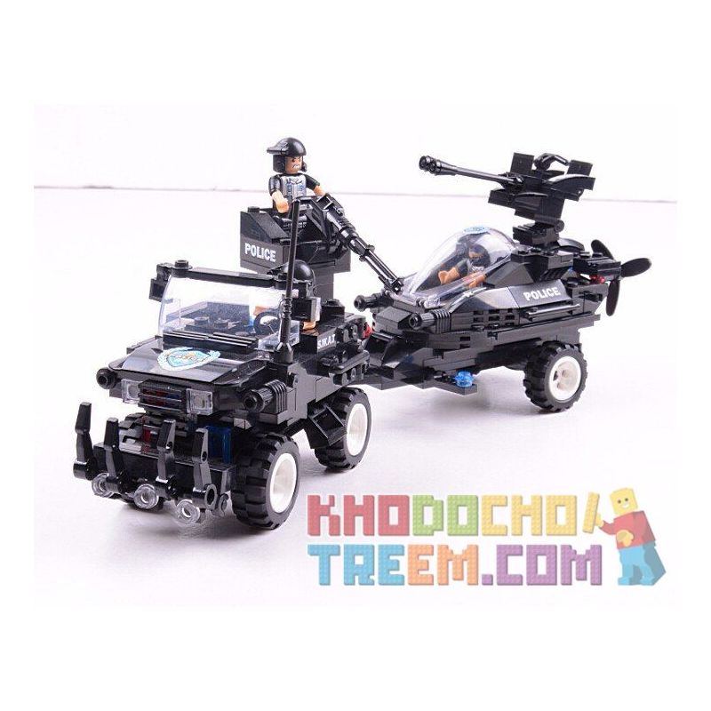 WOMA C0530 0530 Xếp hình kiểu  SWAT SPECIAL FORCE SWAT Fearless River Patrol Team Đặc Nhiệm Vùng Sông 448 khối