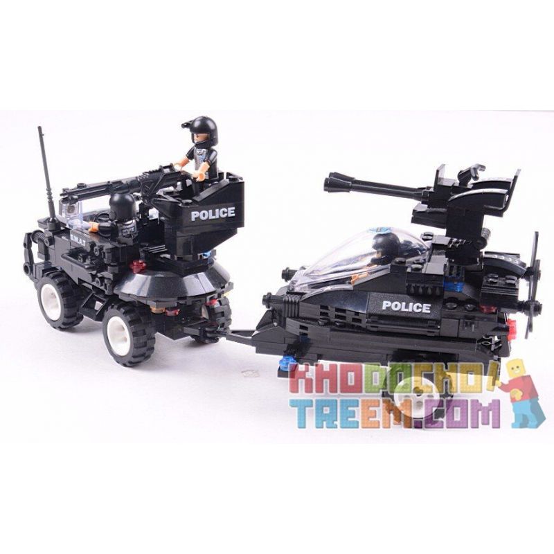 WOMA C0530 0530 Xếp hình kiểu  SWAT SPECIAL FORCE SWAT Fearless River Patrol Team Đặc Nhiệm Vùng Sông 448 khối