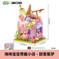 AREA-X AB0057 0057 SPONGEBOB SQUAREPANTS CỬA HÀNG VUI VẺ NGÔI SAO NGỌT NGÀO PAI STAR bộ đồ chơi xếp lắp ráp ghép mô hình Movie & Game Phim Và Trò Chơi