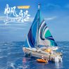 LUMIBRICKS FUNWHOLE F9074 9074 KỲ NGHỈ NGOÀI TRỜI THUYỀN BUỒM LA BRISA tỷ lệ 1:24 bộ đồ chơi xếp lắp ráp ghép mô hình Creator LA BRISA THE SAILBOAT Sáng Tạo 1640 khối
