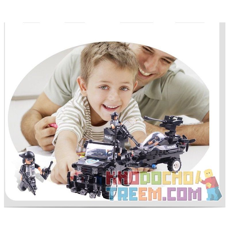 WOMA C0530 0530 Xếp hình kiểu  SWAT SPECIAL FORCE SWAT Fearless River Patrol Team Đặc Nhiệm Vùng Sông 448 khối