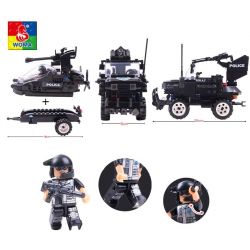 WOMA C0530 0530 Xếp hình kiểu  SWAT SPECIAL FORCE SWAT Fearless River Patrol Team Đặc Nhiệm Vùng Sông 448 khối