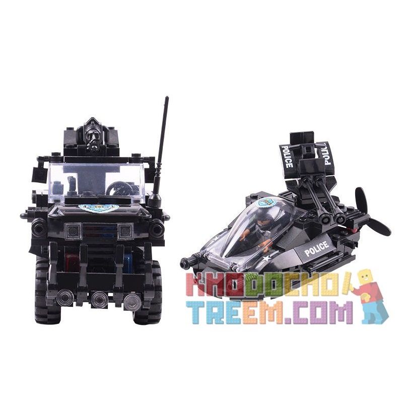 WOMA C0530 0530 Xếp hình kiểu  SWAT SPECIAL FORCE SWAT Fearless River Patrol Team Đặc Nhiệm Vùng Sông 448 khối