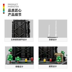 WANGE LIGAO DR.LUCK 5250 TÒA NHÀ TRUNG TÂM JOHN HANCOCK CHICAGO bộ đồ chơi xếp lắp ráp ghép mô hình Creator JOHN HANCOCK CENTER Sáng Tạo 1284 khối