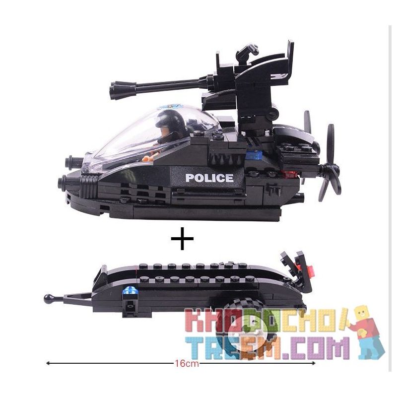 WOMA C0530 0530 Xếp hình kiểu  SWAT SPECIAL FORCE SWAT Fearless River Patrol Team Đặc Nhiệm Vùng Sông 448 khối