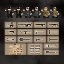 QuanGuan 100301 Quan Guan 100301 TIGER II TANK HẠNG NẶNG (LOẠI MỚI NHẤT) bộ đồ chơi xếp lắp ráp ghép mô hình Military Army PZ.KPFW VI AUSF.B TIGER II(SD.KFZ.182) LATE Quân Sự Bộ Đội 1563 khối