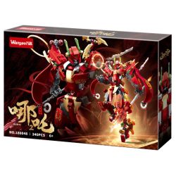 WANGAO 188048 HUYỀN THOẠI MỚI NEZHA 2 MECHA bộ đồ chơi xếp lắp ráp ghép mô hình 340 khối