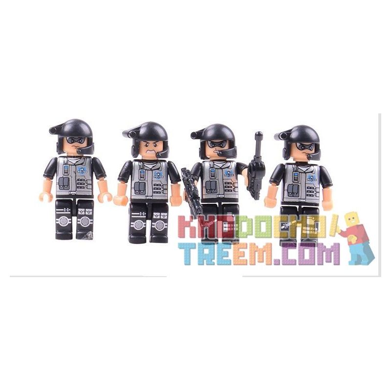 WOMA C0530 0530 Xếp hình kiểu  SWAT SPECIAL FORCE SWAT Fearless River Patrol Team Đặc Nhiệm Vùng Sông 448 khối