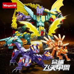 WANGAO 188046 CON THÚ BỌC THÉP KẾT HỢP bộ đồ chơi xếp lắp ráp ghép mô hình 581 khối