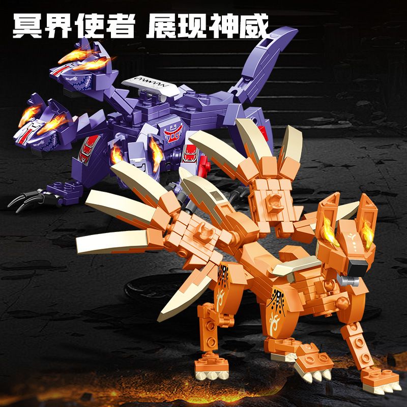 WANGAO 188046 CON THÚ BỌC THÉP KẾT HỢP bộ đồ chơi xếp lắp ráp ghép mô hình 581 khối